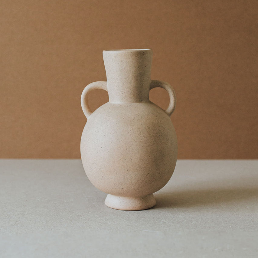 Tirreno Ceramic Vase – Handcrafted Natural Clay