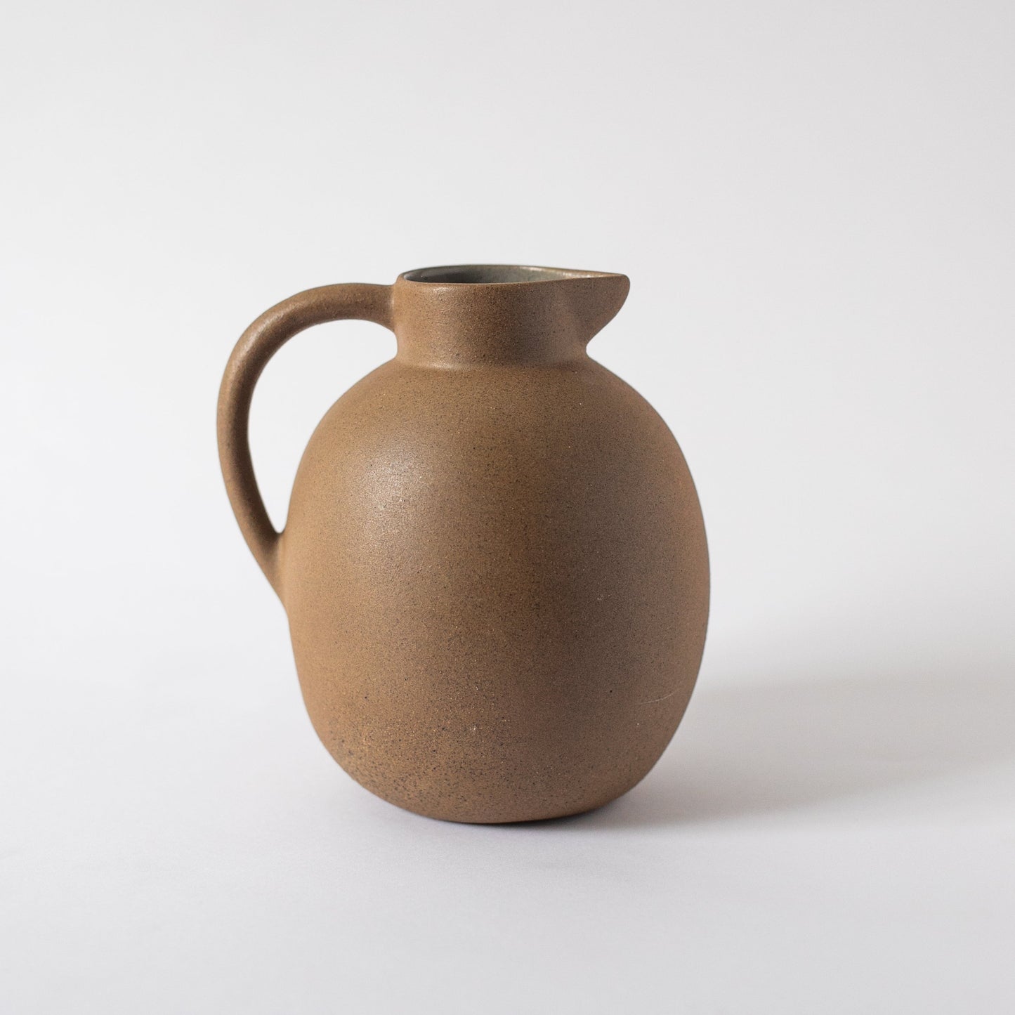 Ceramic Ball Pitcher – Handcrafted Natural Clay