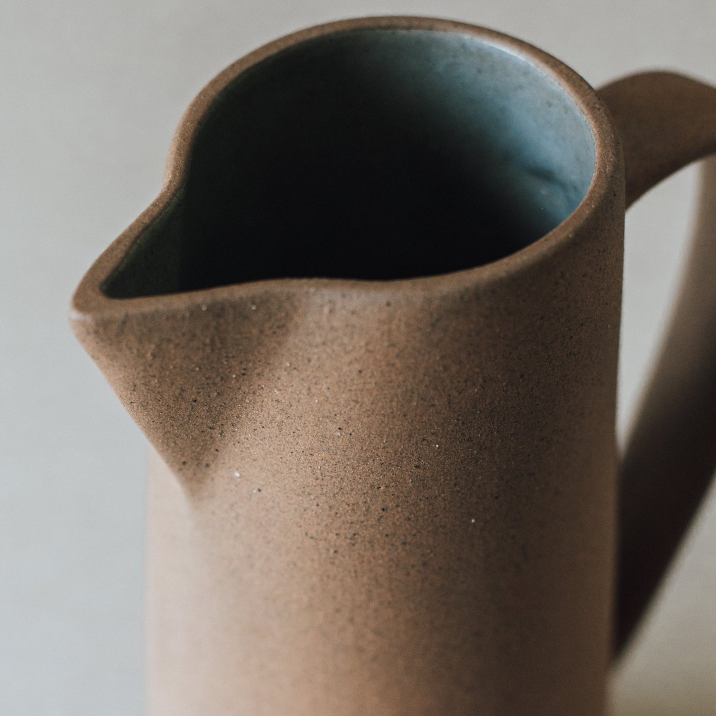 Tall Ceramic Pitcher – Handcrafted Clay