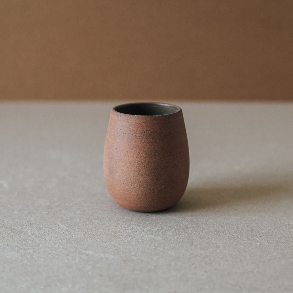 Bola Ceramic Cup – Handcrafted Natural Clay