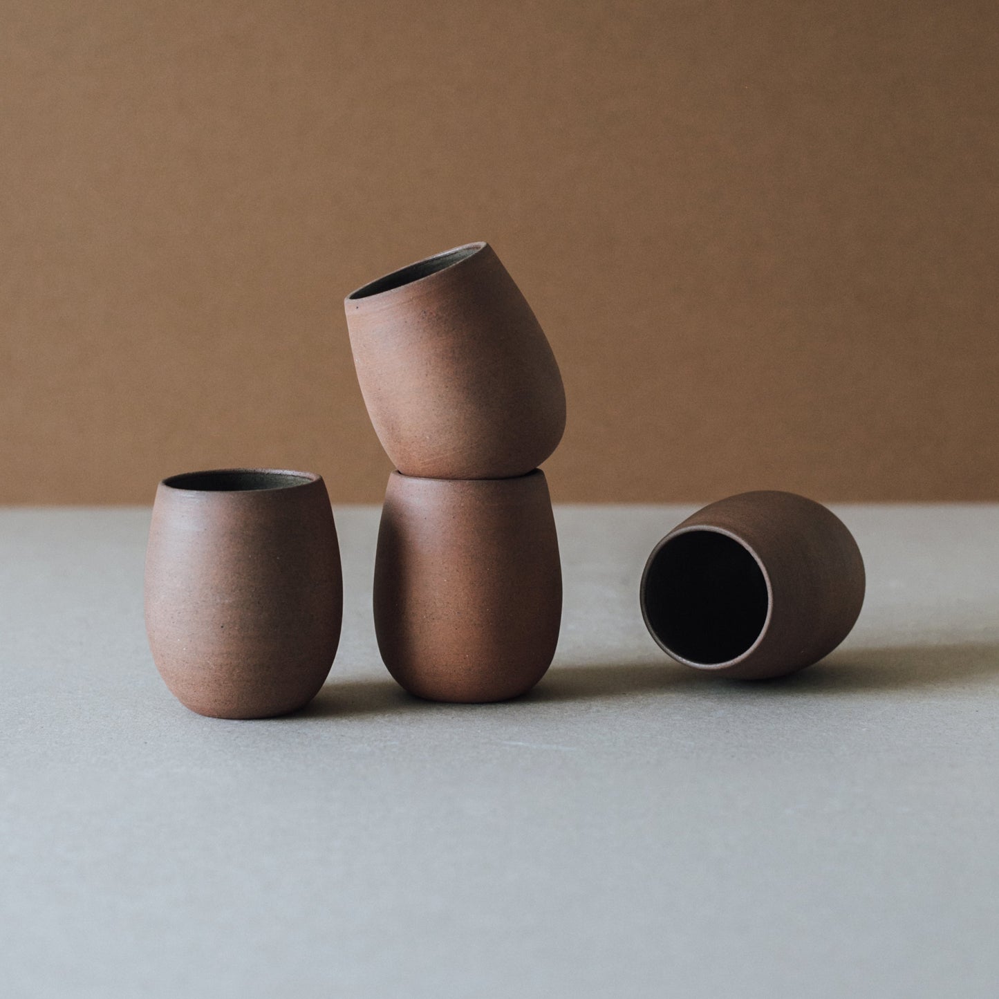 Bola Ceramic Cup – Handcrafted Natural Clay