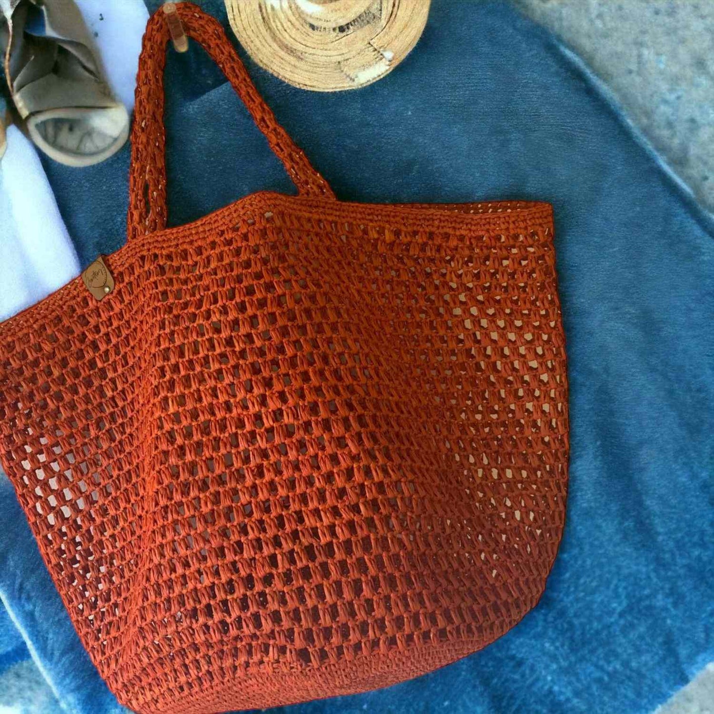 Cambia Raffia Tote Bag