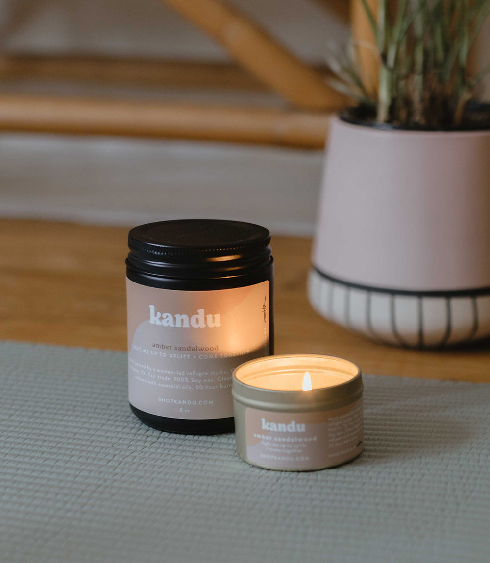 Amber Sandalwood 8oz Candle