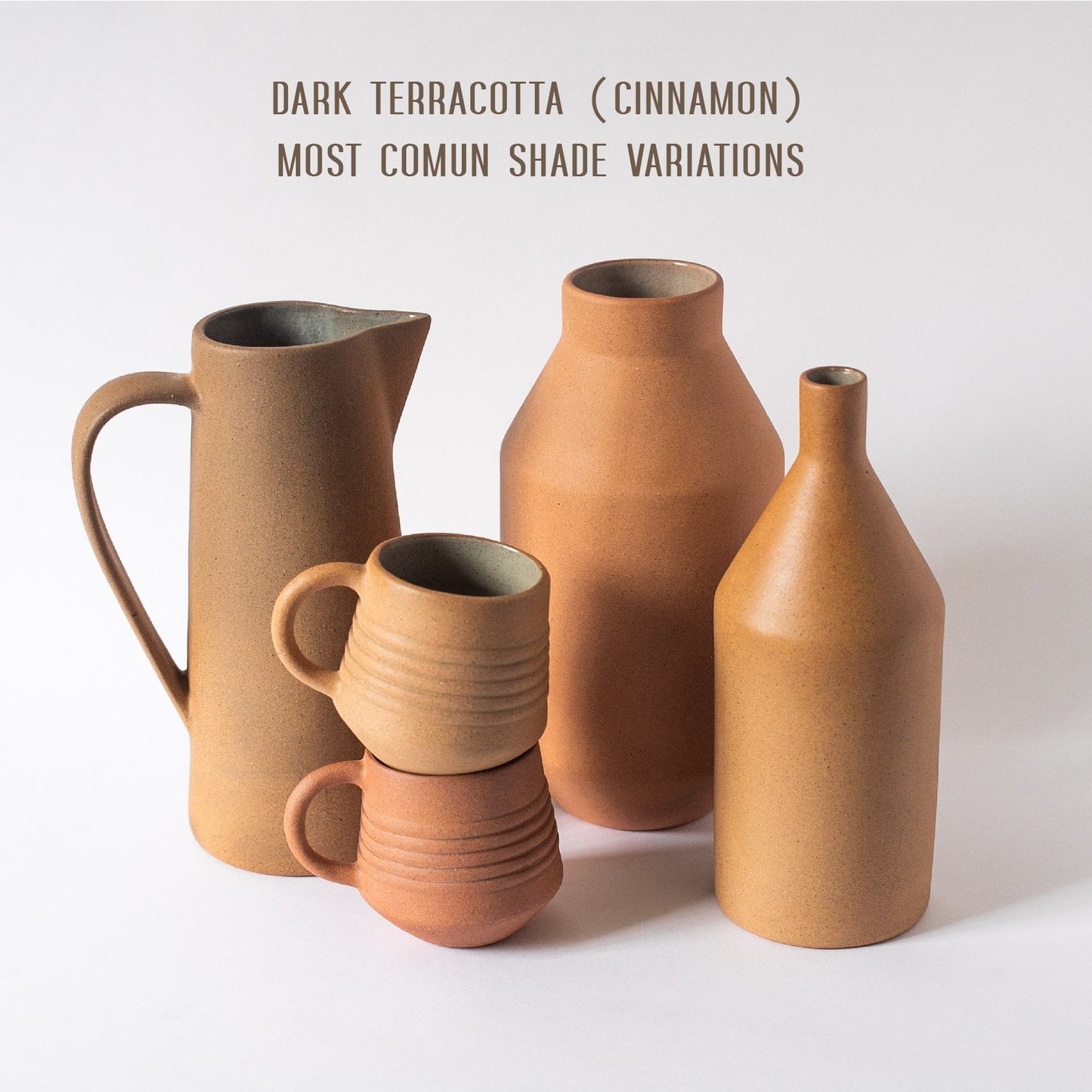 Tall Ceramic Pitcher – Handcrafted Clay
