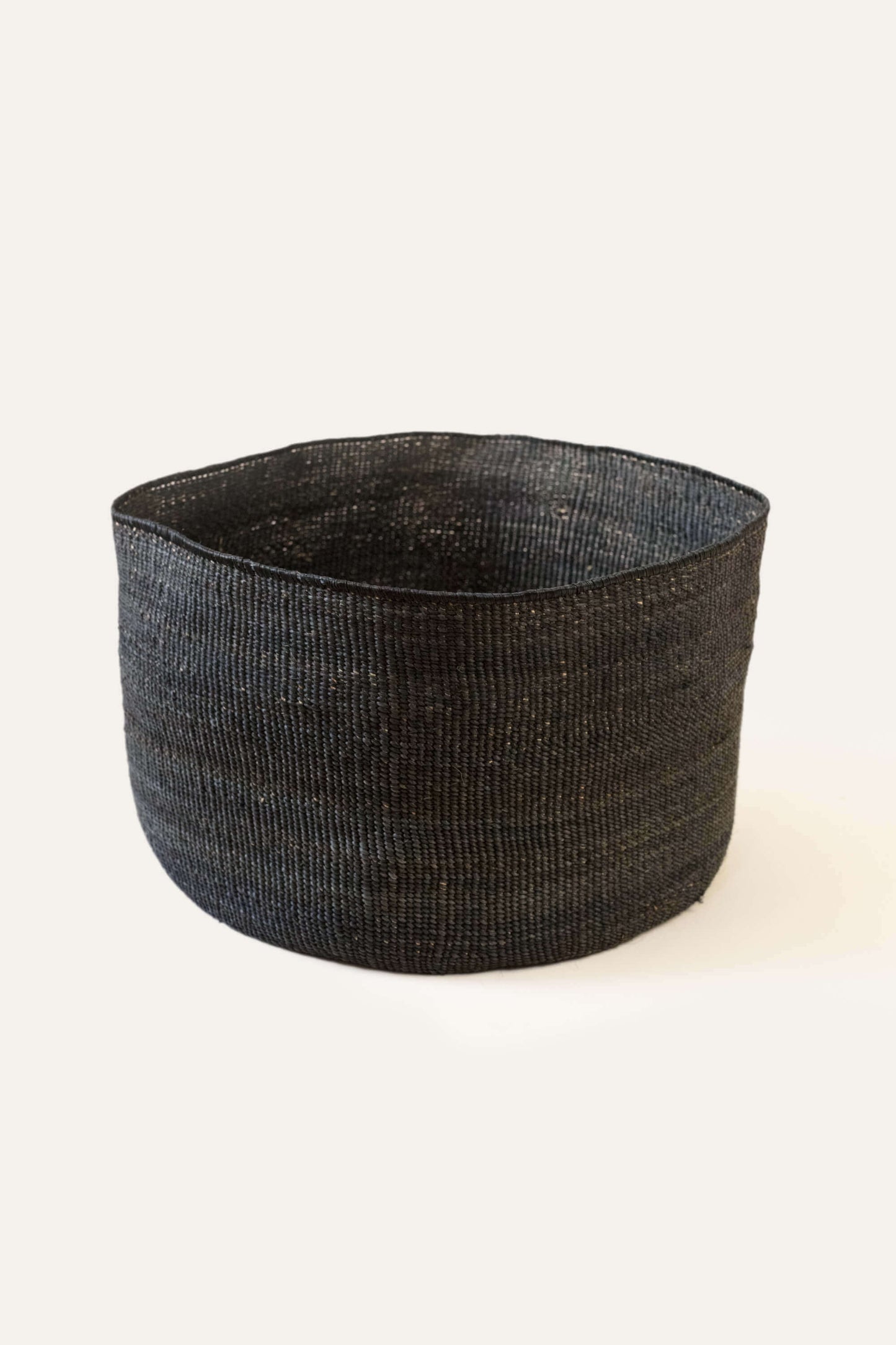 Banana Leaf Floor Basket Black