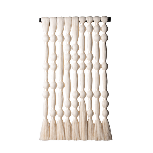 Mitla Mini Wall Hanging – Raw Cotton & Paper Maché