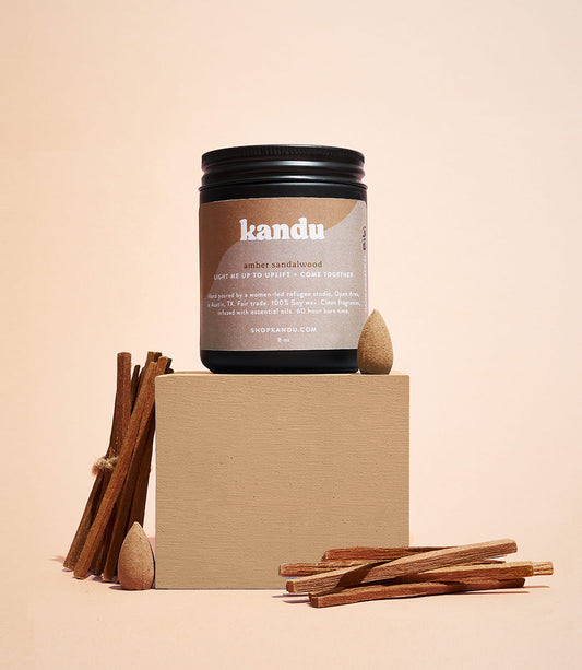 Amber Sandalwood 8oz Candle