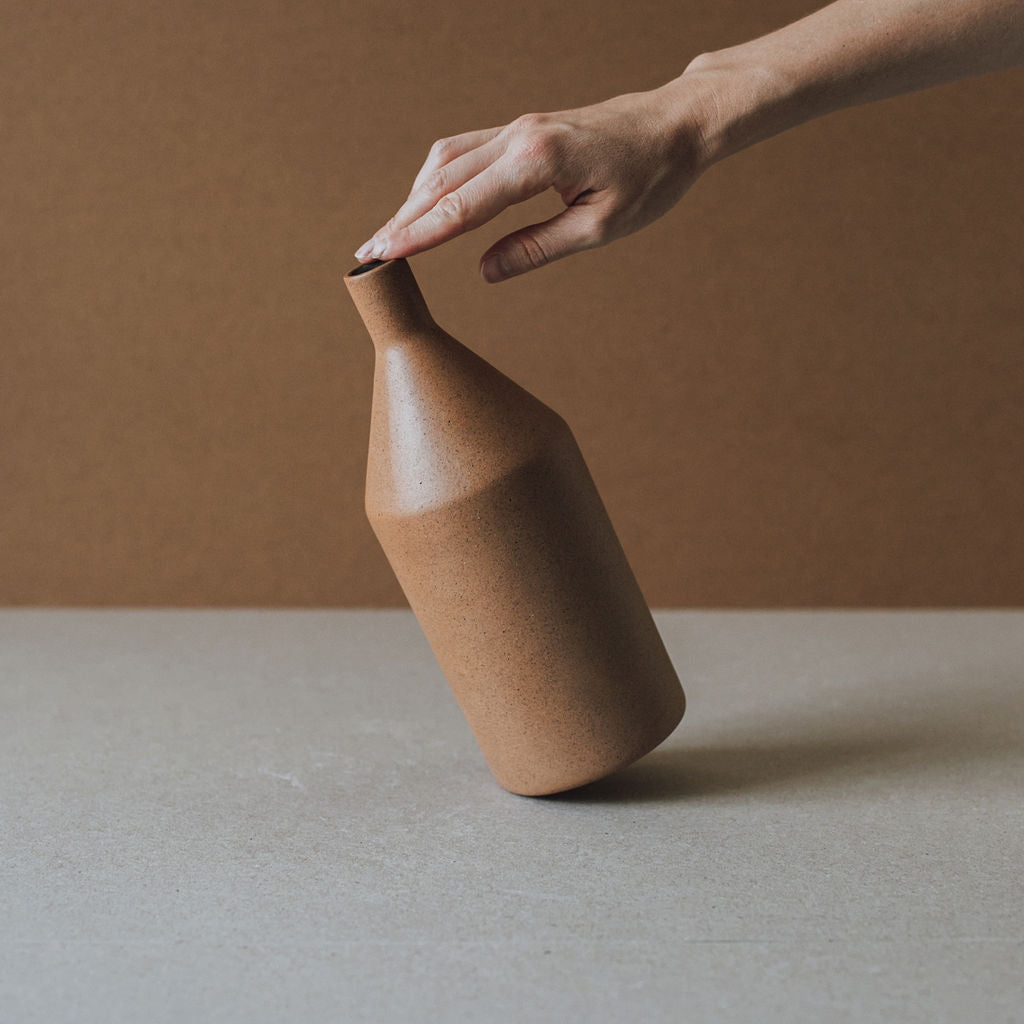 Morandi Ceramic Vase – Handcrafted Clay